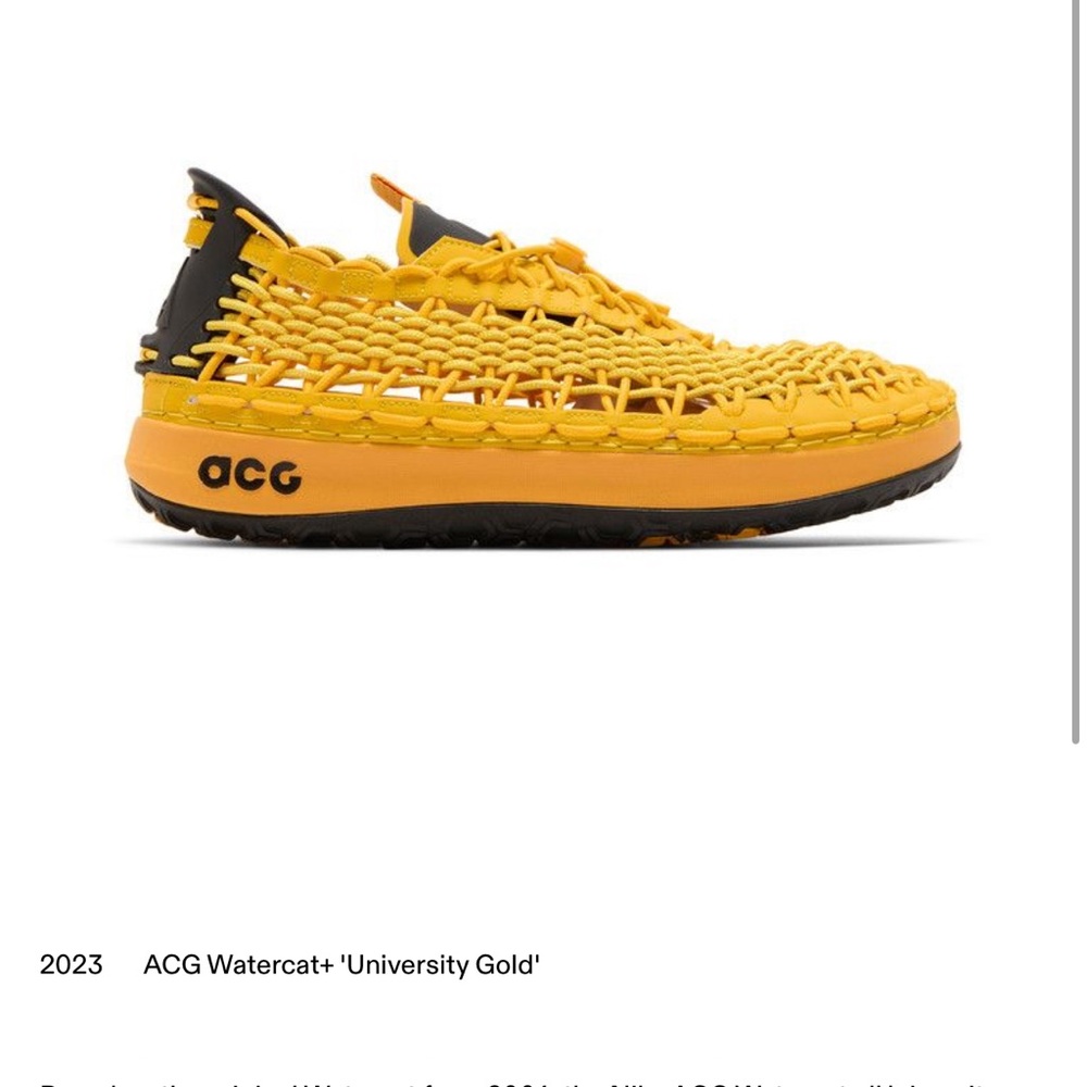 Nike ACG Watercat+ Yellow Black Shoes